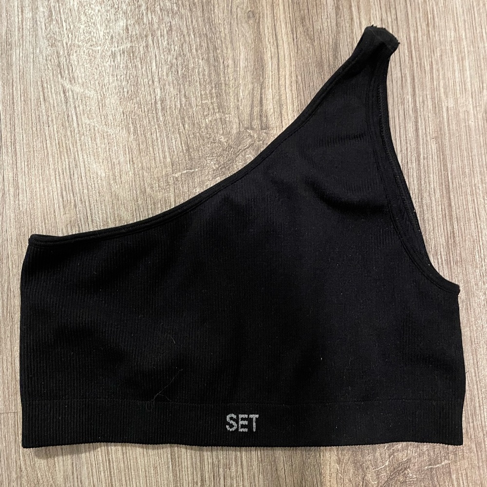 SET Active One Shoulder Sports Bra